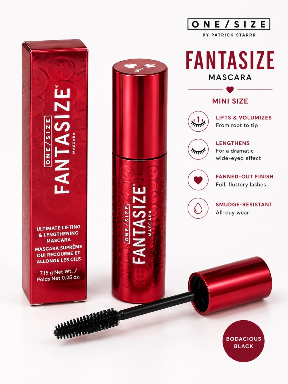 ONE/SIZE Fantasize Mascara Mini Bodacious Black NIB